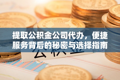 武陟提取公积金公司代办，便捷服务背后的秘密与选择指南