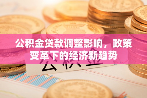 武陟公积金贷款调整影响，政策变革下的经济新趋势