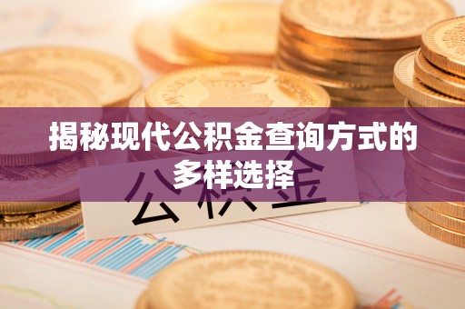 武陟揭秘现代公积金查询方式的多样选择