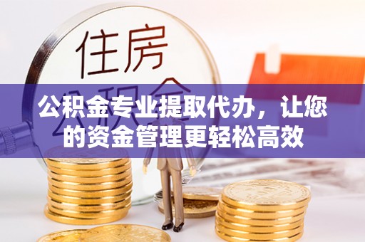 武陟公积金专业提取代办，让您的资金管理更轻松高效