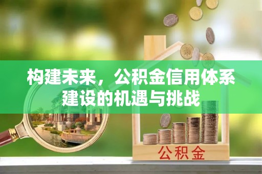 武陟构建未来，公积金信用体系建设的机遇与挑战