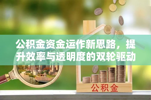 武陟公积金资金运作新思路，提升效率与透明度的双轮驱动