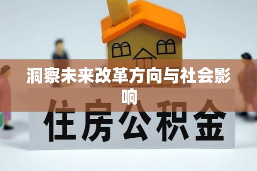 武陟洞察未来改革方向与社会影响